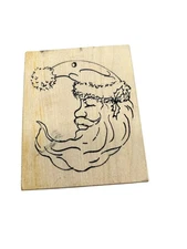 Stampa Rosa Sleeping Santa Stocking Hat Christmas H221350 1998 Vintage Crafts