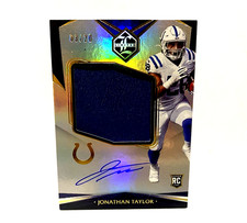 2020 Limited JONATHAN TAYLOR RC Holographic Gold Spotlight Patch Auto /20 SSP