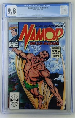 Namor the Sub-mariner 1 CGC 9.8 John Byrne Story and Art 1990 Marvel White Pages
