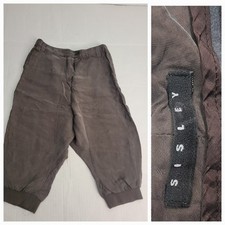 Sisley Crop Harem Satin Pants Women SZ 40 Capri Pockets Italy Made