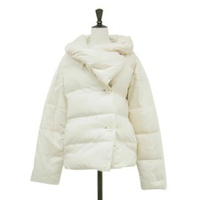 ISSEY MIYAKE Jacket Off-White White Size: 3 L  Cross Color Down  Mid-Length H