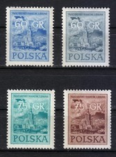Poland 1955 MNH Mi 930-933 Sc 695-698 Stalin Palace of Culture and Science **