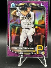 2025 Bowman Draft #BDC-50 Easton Carmichael 1st Fuchsia Reptilian Refractor /199