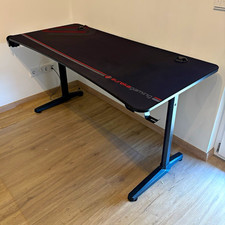 Eureka Gaming Computertisch 152x70cm Schwarz