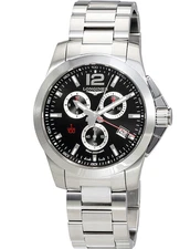 Longines Conquest Men's Black Watch - L3.800.4.56.6 NEW 44mm