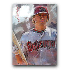 Mark Reynolds Art Card Limited 4/50 Edward Vela Signed (Arizona Diamondbacks)
