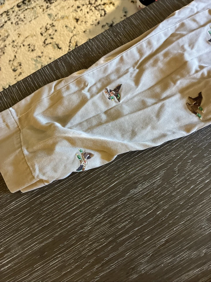 Pantalones chinos POLO RALPH LAUREN para hombre de caza de pato bordados calce ajustado 32X32 Foto 4 de 4