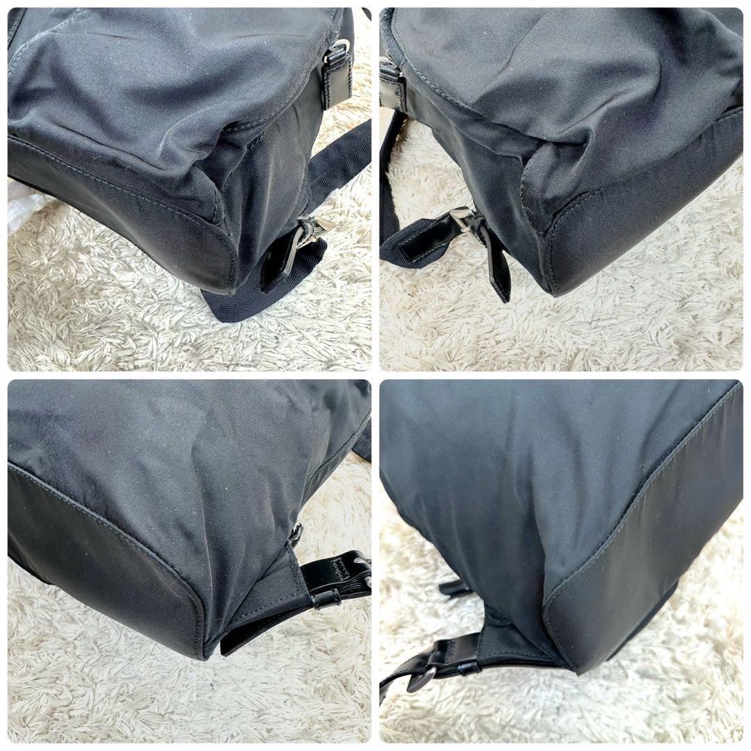 Excellent condition PRADA Backpack Black Nylon Tr… - image 7