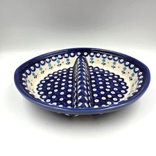 Boleslawiec Polish Pottery Divided Serving Bo...