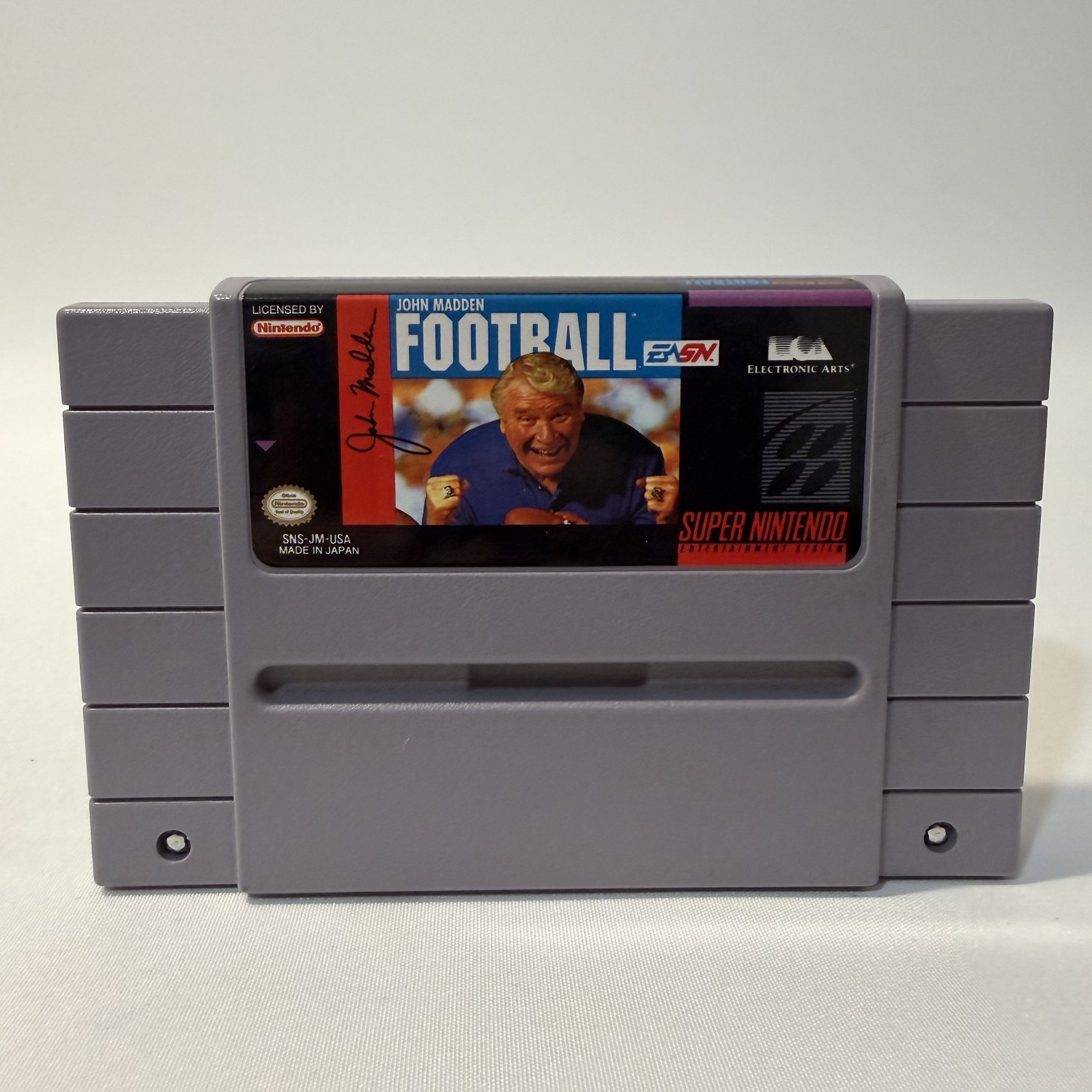 John Madden Football Super Nintendo SNES EA Sports Simulation Game Cartridge