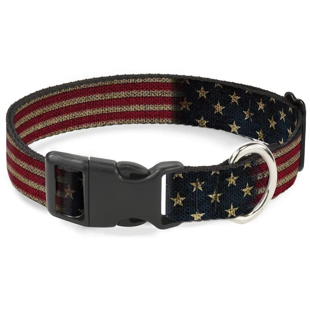Multicolor Polyester Dog Collar 9-15 Neck Size 1 Wide Durable Buckle Down Usa