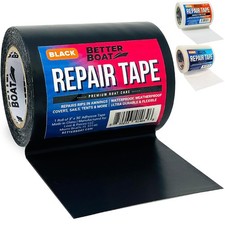 Repair Tape for Fabric Boat Covers, Canvas Tents, Pop-Up Campers, RV Black