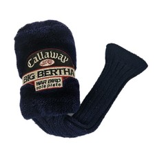 Vintage Callaway 3 Big Bertha War Bird Sole Plate Club Head Cover Navy Plush