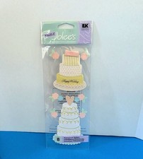 FREE SHIP VTG. Jolee's Boutique WEDDING CAKE Scrapbook Dimensional Stickers