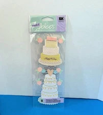 FREE SHIP VTG. Jolee's Boutique WEDDING CAKE Scrapbook Dimensional Stickers