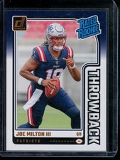 2024 Donruss Joe Milton III Rated Rookies Throwback New England Patriots #9