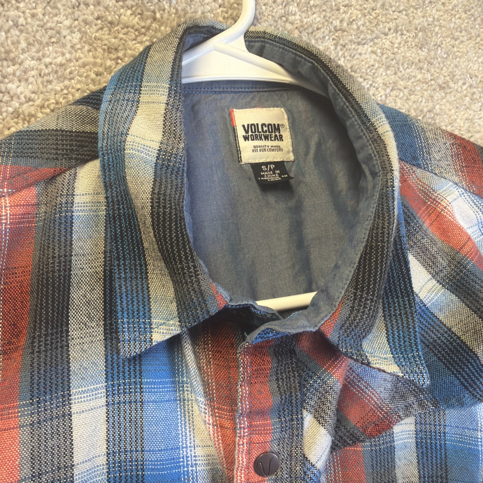 volcom workwear flannel small - image 6