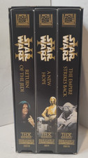 2000 Star Wars Trilogy VHS Box Set New Hope E...