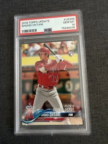 PSA 10 SHOHEI OHTANI/OTANI 2018 TOPPS UPDATE Rookie Debut LA ANGELS RC GEM MINT