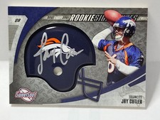 2006 UD Sweet Spot #201 Jay Cutler RC Rookie Signatures Helmet Auto /299 🔥