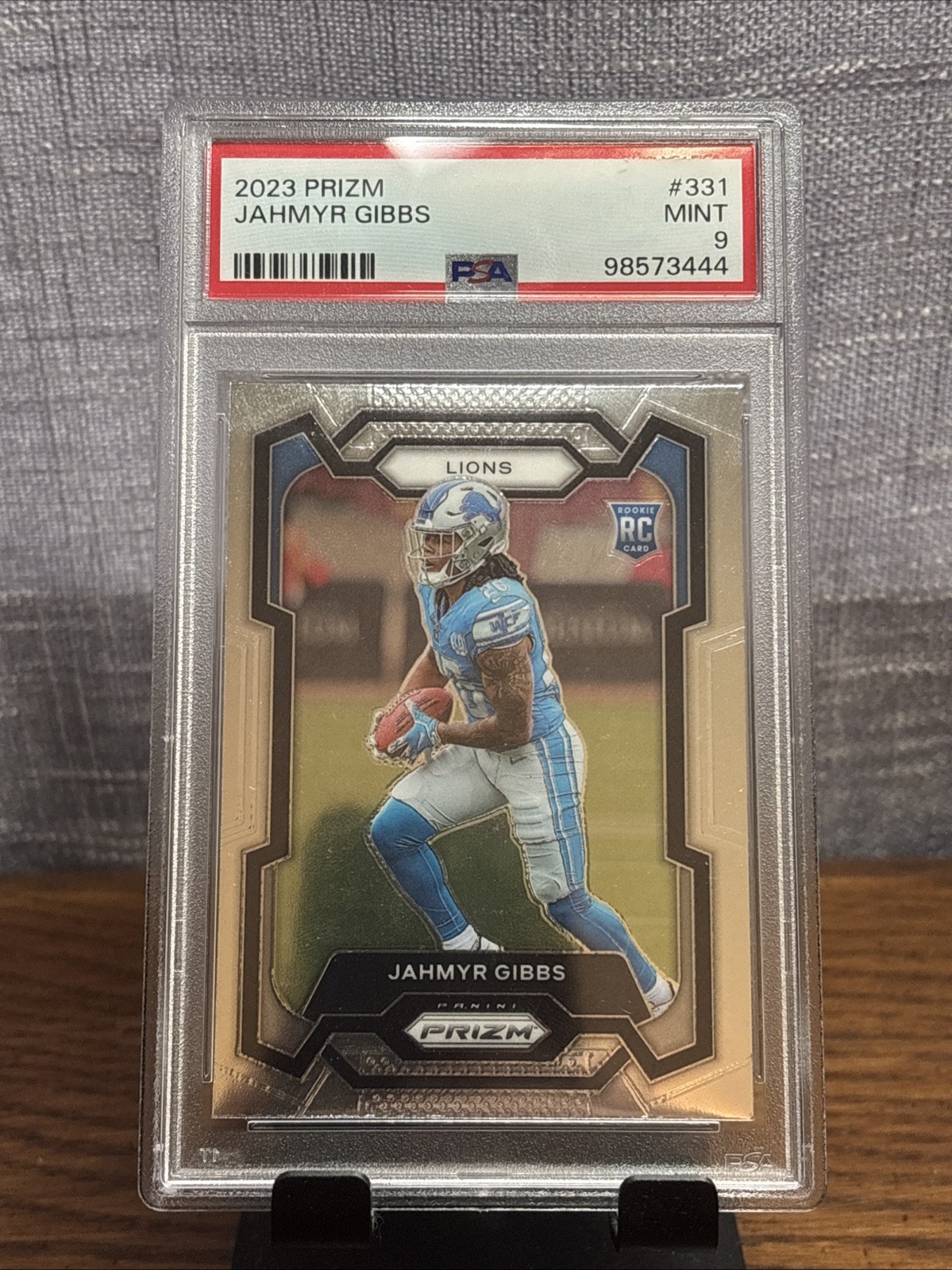 2023 Panini Prizm-Rookies Prizm #331 Jahmyr Gibbs (RC) PSA9 Lions