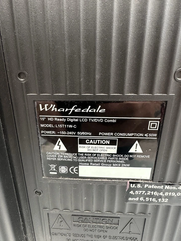 Wharfedale TV 15" Inch Television DVD Freeview Player Combi Gaming Caravan Shed - Image 3 of 4