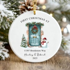 Custom New Home Ornament 2025, Our First Christmas in New Home Ornament,