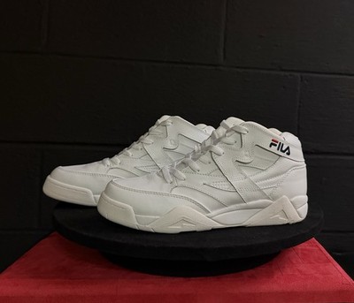 FILA M Squad LEA White Mono Mid Men s 9 NWB Museum Grade Rare Clean 