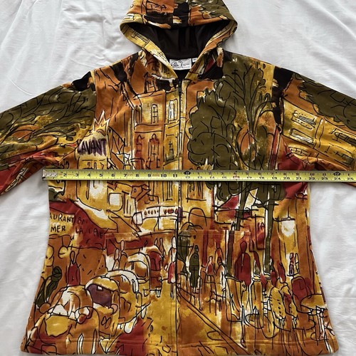 Michael Lue Women's Art To Wear Full Zip Hoodie Sweatshirt Jacket Size XL - Picture 7 of 9
