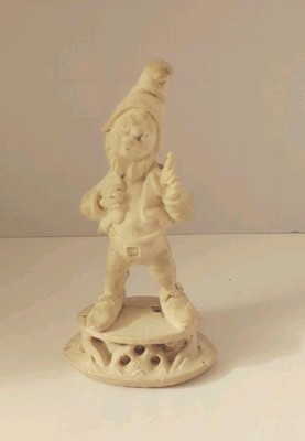 RARE Vintage Depose Plastic Gnome Elf Figurine Fontanini Italy - 2-3/4''  1960's