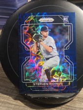 2022 Panini Prizm - Stephen Ridings #242 Navy Blue Kaleidoscope Prizm /35 (RC)