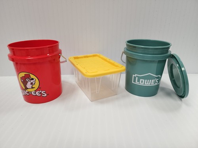 #ad Lowe#x27;s Lowes TEAL Mini Bucket Buc ee#x27;s Mini Bucket amp; Clear Teeny Tote 3pk $15.99