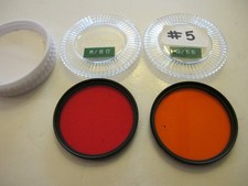 Nikon 52mm R60 Red Filter & O36 ORANGE FILTER WITH CASE