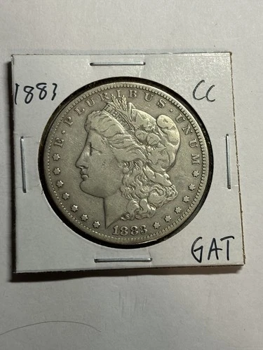 1883-CC Morgan Silver Dollar Silver Coin Nice VF Tough Date