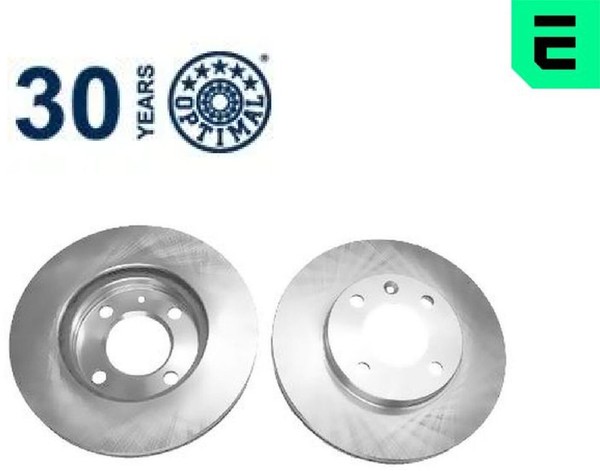2X Bremsscheibe Optimal BS-0840C 2 Bremsscheiben Vorderachse Vorne-image
