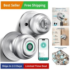 Fingerprint Door Lock, Smart Fingerprint Door Knob with Lock, Biometric Door ...