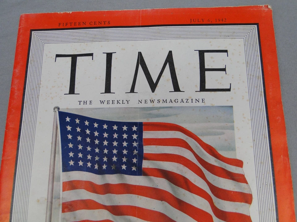 Time Magazine Weekly Lot 1942 July 7 13 20 27 Rommel Dmitri Shostakovich WWII - Image 2 of 4