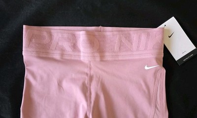 NIKE PRO DRI FIT WOMENS TRAINING SCULPT HIGH WAIST 5” SHORTS PINK