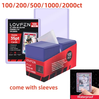 LOVFEN 100/200/500/1000/2000ct normale 35pt 3"x4" Toplader und kostenlose Hüllen