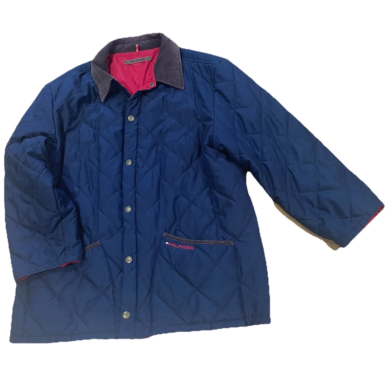 Tommy Hilfiger Blue Logo Jacket, Men's Size Large (L)