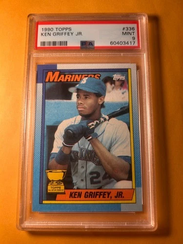 PSA 9 MINT 1990 TOPPS #336 KEN GRIFFEY JR ALL STAR ROOKIE CUP CARD