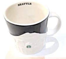 Starbucks Seattle 3-D Relief Mug, 2012, 16 oz