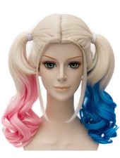 Blonde Wigs for Women Costume Braided Ponytails Wigs for Halloween Party S052