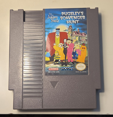 Pugsleys Scavenger Hunt NES Very Clean
