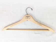 Vintage Wooden Clothes Hanger Golden Eagle Motor Inn Branded Hotel Collectible