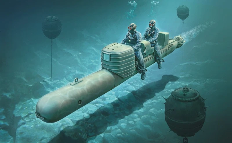 Modellino nave e accessori 1/35 s.l.c. Maiale with crew italeri 5621 scala 1:35 - Immagine 2 di 4