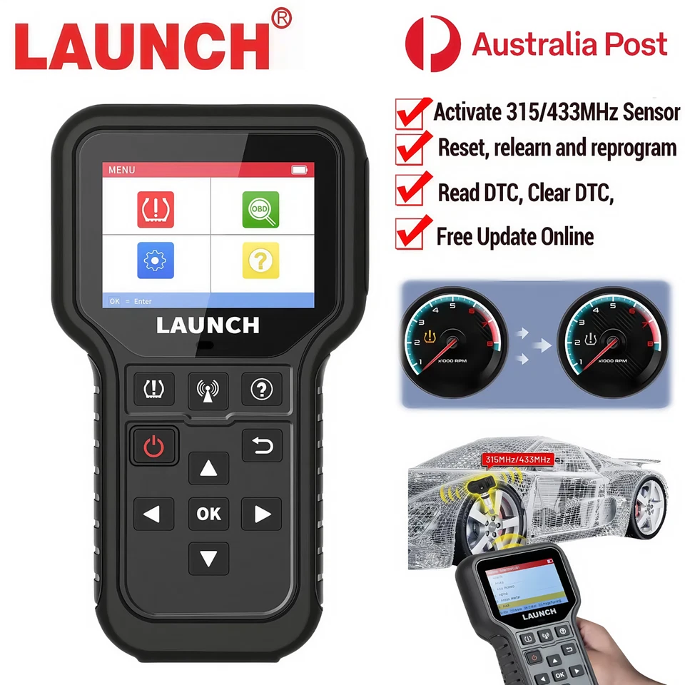LAUNCH CRT5011E TPMS Diagnostic Tool Tire Pressure Activation Sensor Code Reader