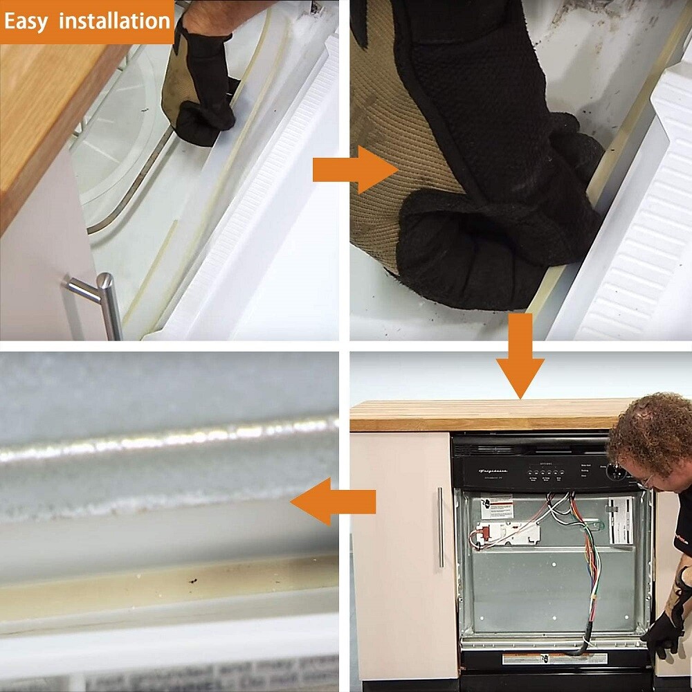 Dishwasher Bottom Door Gasket for Frigidaire Kenmore Gibson, 809006501