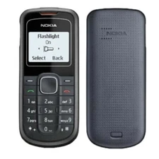 Nokia 1202 Black Phone Original Unlocked 2G GSM 900/1800 Loudspeaker Mini-SIM