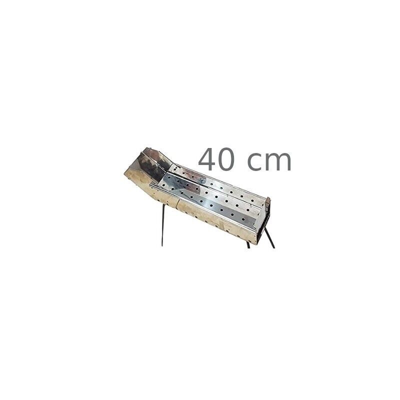 Barbecue Fornacella Cuoci spiedini arrosticini carne pesce 40cm in acciaio inox